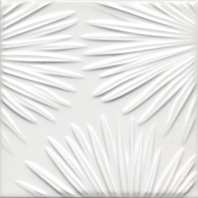 Декор Kerama Marazzi АГДАЛЬ KMD2SFE001BN 4 белый матовый структура 15x15см