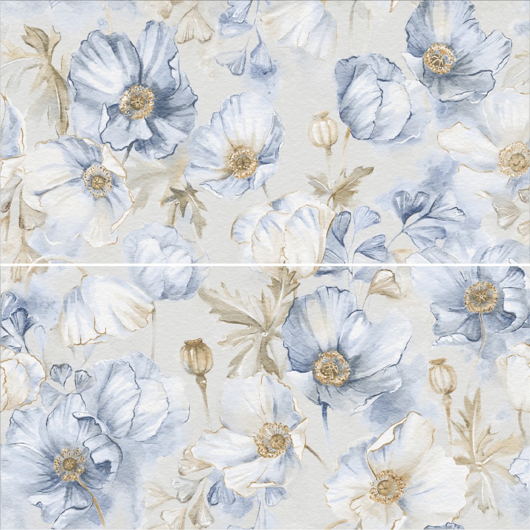 Керамогранит Staro DECORS ELITE BLUEBELL DECOR A+B MATT 60х120см (2 шт. в компл.)