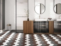 Керамогранит Ribesalbes GEOMETRY Hex Grey Matt 15х17,3см