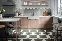 Керамогранит Ribesalbes GEOMETRY Hex Brown Matt 15х17,3см