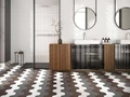 Керамогранит Ribesalbes GEOMETRY Hex Brown Matt 15х17,3см