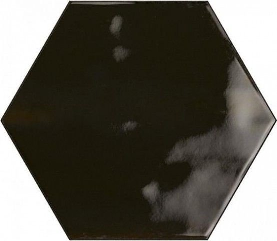 Керамическая плитка Ribesalbes HOPE Hex Nero Graphito Glossy 15х17,3см