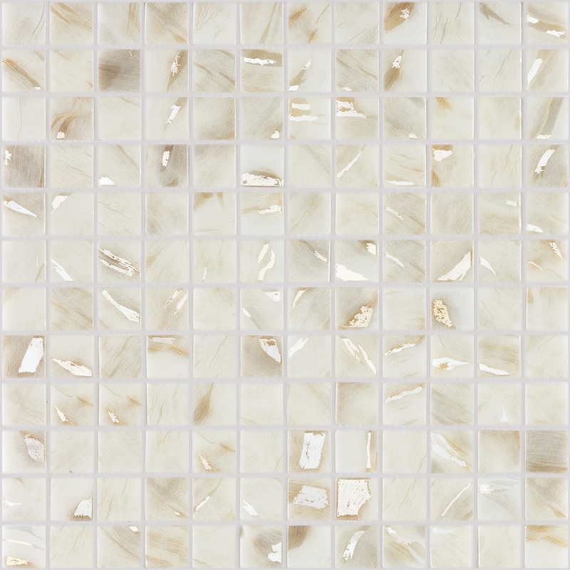Стеклянная мозаика Vidrepur OASIS Marfil 7100 на сетке 31,7х31,7см (2,5х2,5см)