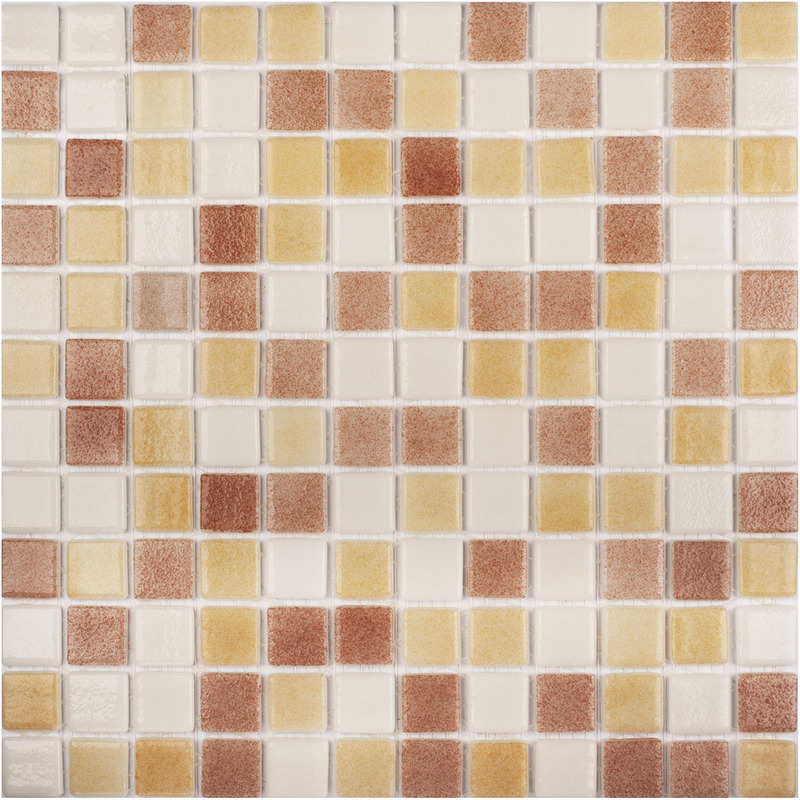 Стеклянная мозаика Vidrepur ANTISLIP Antid 500 504 506 на сетке 31,7х31,7см