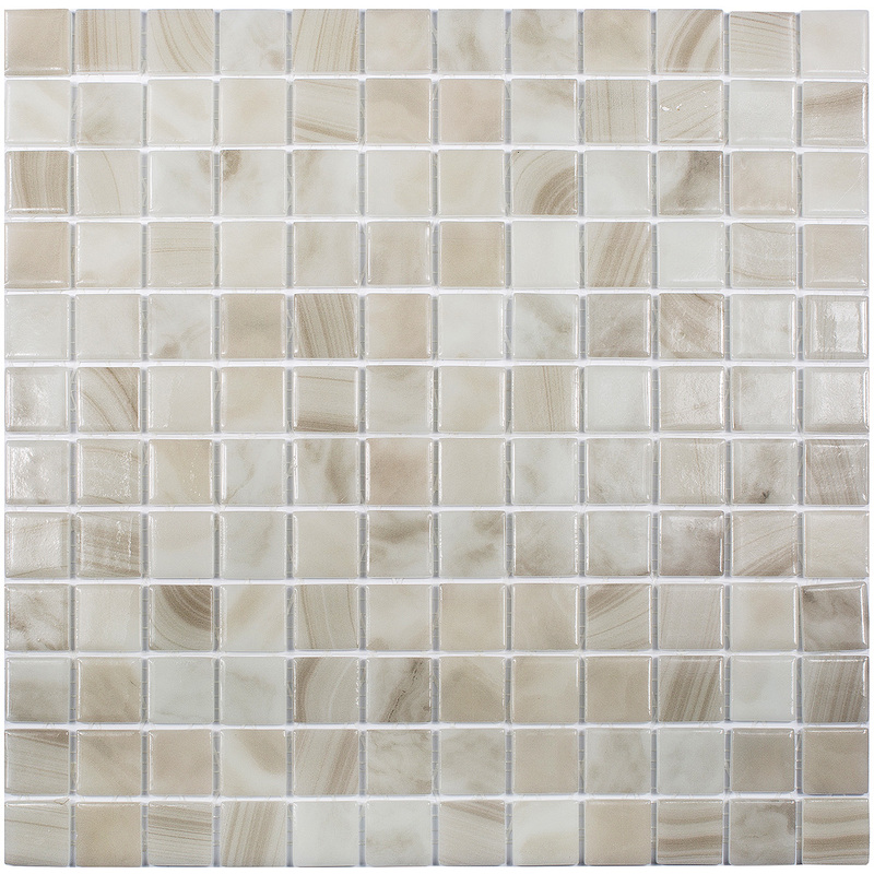 Стеклянная мозаика Vidrepur NATURE Sea Salt 5601 на сетке 31,7х31,7см (2,5х2,5см)