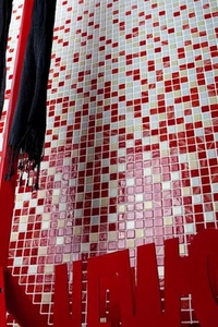 Стеклянная мозаика Vidrepur DEGRADADOS PASION 23 95 16 15  на сетке 31,7х221,9см