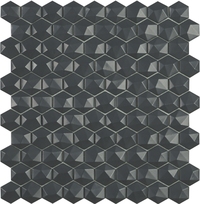 Стеклянная мозаика Vidrepur HEXAGON Nordic 908 D на сетке 30,7х31,7см