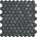 Стеклянная мозаика Vidrepur HEXAGON Nordic 908 D на сетке 30,7х31,7см