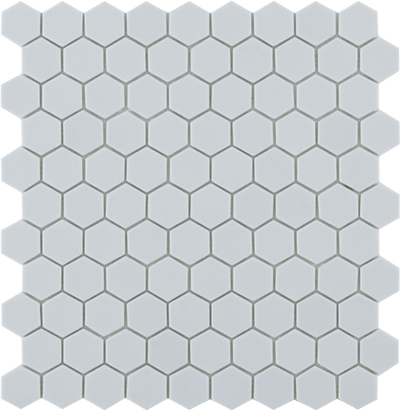 Стеклянная мозаика Vidrepur HEXAGON  Hex Nordic 909 на сетке 30,7х31,7см