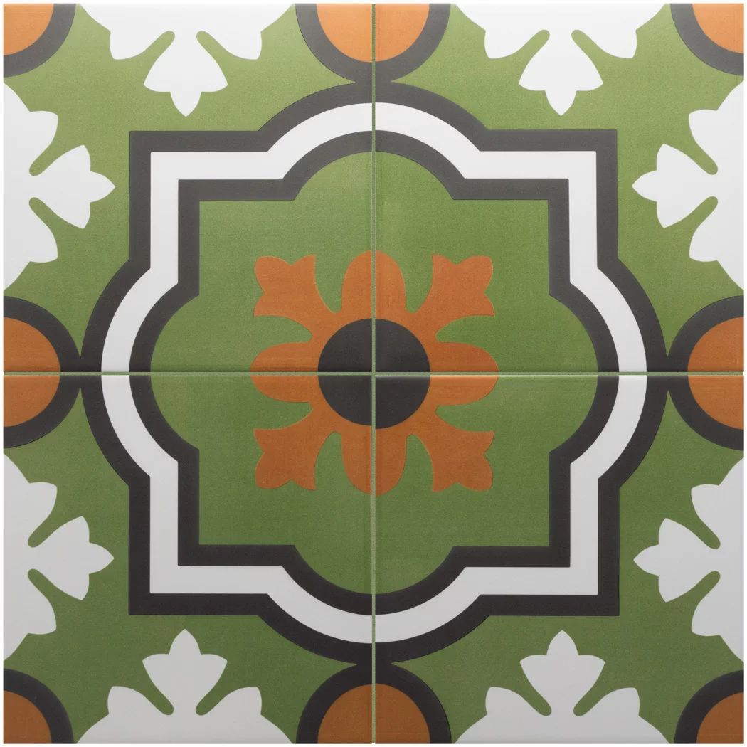 Керамогранит 30711 EQUIPE RIVOLI Monaco Verde 20x20см
