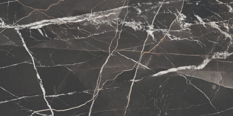 Керамогранит полированный Ceramic Skin MARBLE Calacatta Noir 120х280см (толщина 6мм)