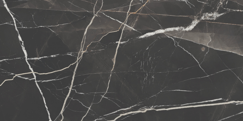 Керамогранит полированный Ceramic Skin MARBLE Calacatta Noir 160х320см (толщина 6мм)