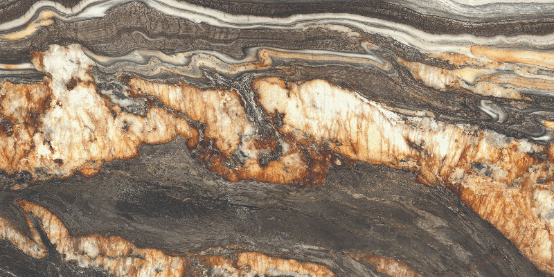 Керамогранит матовый Ceramic Skin MARBLE Oro Noir 120х280см (толщина 6мм)