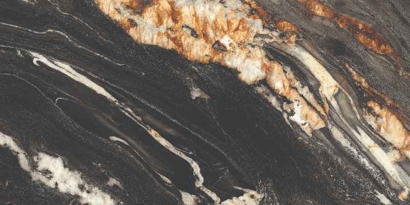 Керамогранит полированный Ceramic Skin MARBLE Oro Noir 160х320см (толщина 6мм)