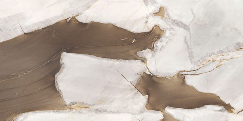 Керамогранит полированный Ceramic Skin MARBLE Gemma Bronze 120х280см (толщина 6мм)
