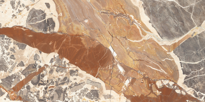 Керамогранит полированный Ceramic Skin MARBLE Macchia Vecchia 160х320см (толщина 6мм)