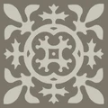 Метлахская узорная плитка ENC02 (Charcoal Antracite, Pearl Grey) 10х10 см Winckelmans