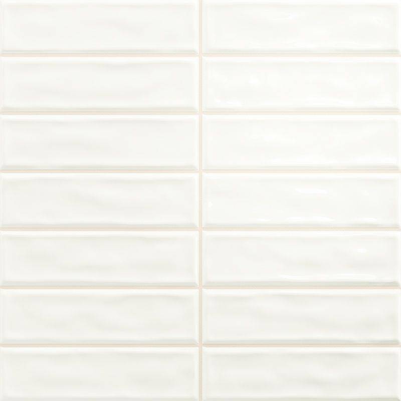 Керамическая плитка  Absolut Keramika STICKS White Brillo 20х20см