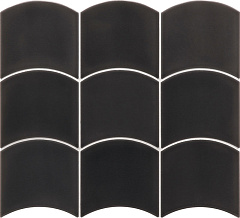 Керамическая плитка Equipe WAVE Black 12х12см