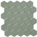 Метлахская мозаика на сетке hex.5 F1 Pale Green VEP 28,1х29,5см (чип 5,2х6см)