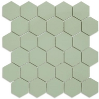 Метлахская мозаика на сетке hex.5 F1 Pistache Pis 28,1х29,5см (чип 5,2х6см)