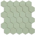 Метлахская мозаика на сетке hex.5 F1 Pistache Pis 28,1х29,5см (чип 5,2х6см)