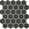 Метлахская мозаика на сетке hex.5 F1 Charcoal ANT 28,1х29,5см (чип 5,2х6см)