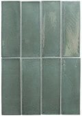 Керамическая плитка Equipe MIYAKO Oil Blue Gloss 5х15см