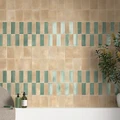 Керамическая плитка Equipe MIYAKO Oil Blue Gloss 5х15см