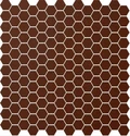 Метлахская мозаика на сетке hex.2,5 E1 Red ROU 28,1х29,5см (чип 2,5х2,9см)