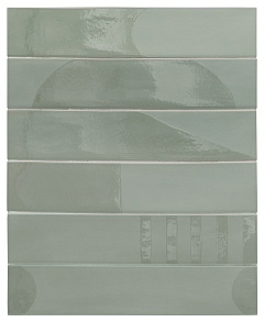 Керамогранит Equipe WADI Decor Mint 6х30см