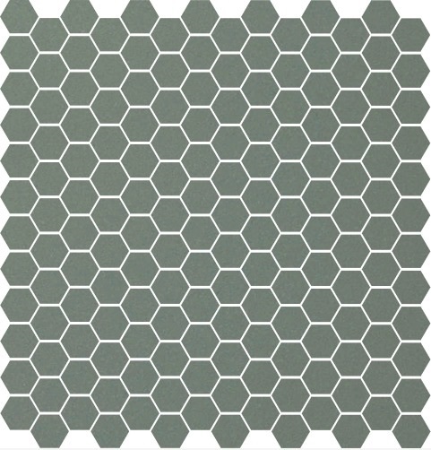 Метлахская мозаика на сетке hex.2,5 E1 Pale Green VEP 28,1х29,5см (чип 2,5х2,9см)