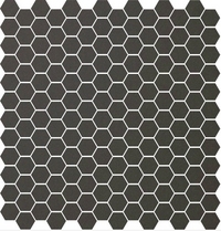 Метлахская мозаика на сетке hex.2,5 E1 Charcoal ANT 28,1х29,5см (чип 2,5х2,9см)