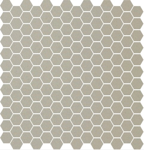 Метлахская мозаика на сетке hex.2,5 E1 Pearl Grey PER 28,1х29,5см (чип 2,5х2,9см)