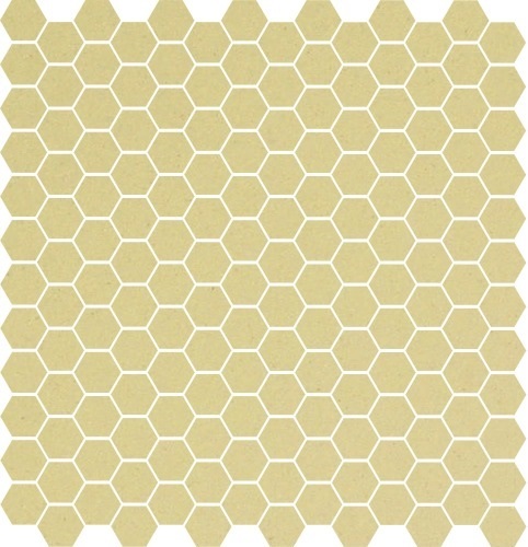 Метлахская мозаика на сетке hex.2,5 E1 Vanilla VAN 28,1х29,5см (чип 2,5х2,9см)