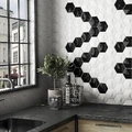 Керамическая плитка  Equipe MAGICAL 3 Oberland Black 10,8х12,4см