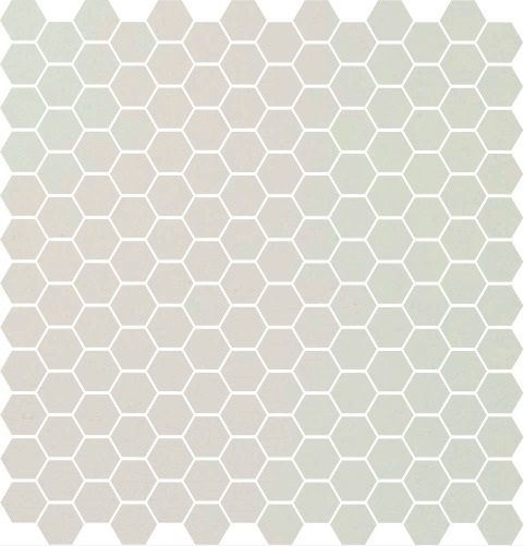 Метлахская мозаика на сетке hex.2,5 E1 Super White BAS 28,1х29,5см (чип 2,5х2,9см)