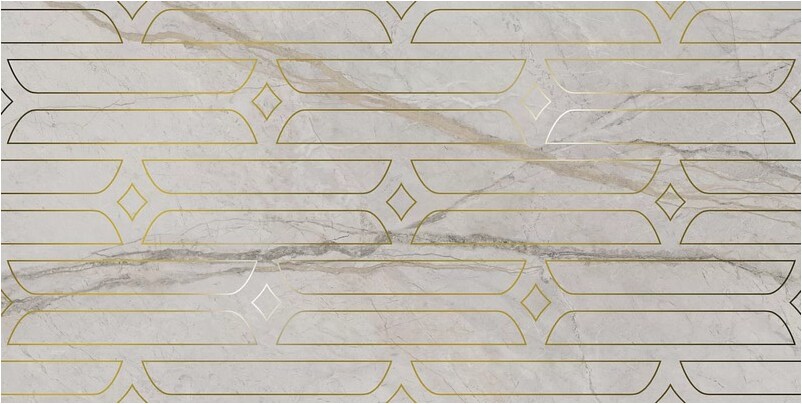 Керамическая плитка Kerama Marazzi ИФРАН KMD3STA029BR декор серый светлый глянцевый обрезной 60x119,5см