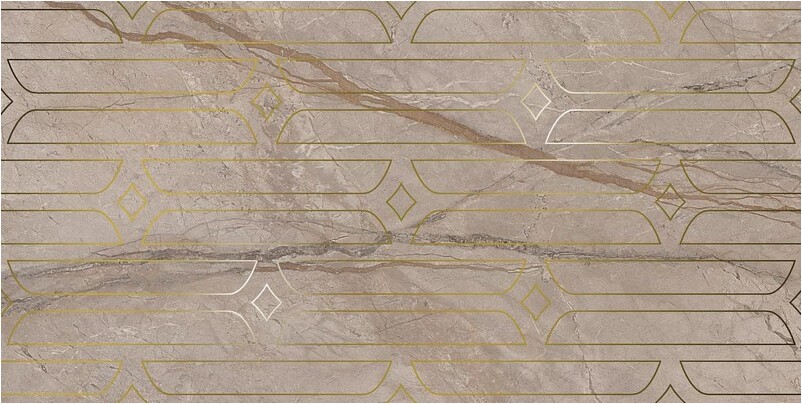 Керамическая плитка Kerama Marazzi ИФРАН KMD3STA071BR декор бежевый светлый глянцевый обрезной 60x119,5см