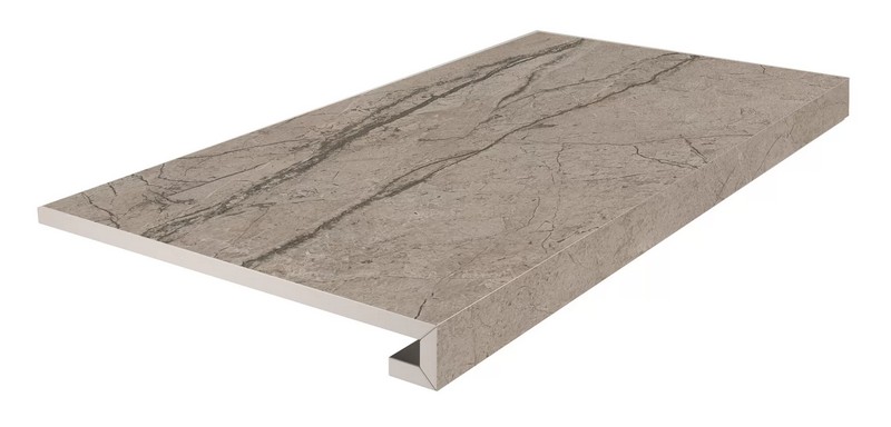 Фронтальная ступень Kerama Marazzi ИФРАН KM6060G0341RGCF бежевый светлый матовый обрезной 33x60см