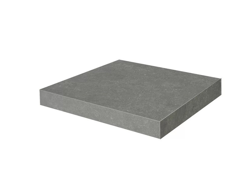 Ступень угловая Kerama Marazzi КАСАБЛАНКА KM6012G0161RGCA клееная HP серый тёмный матовый обрезной 33x33см