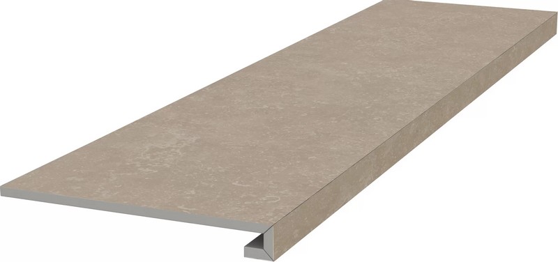 Фронтальная ступень Kerama Marazzi КАСАБЛАНКА KM6012G0191RGCF клееная HP бежевый светлый матовый обрезной 33х119,5см