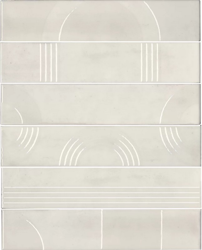 Керамическая плитка Kerama Marazzi МАЖОРЕЛЬ KMP3STA001RN6X Панно белый глянцевый 28,5х36см