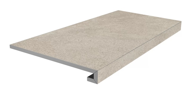 Фронтальная ступень Kerama Marazzi ПОРТЛЕНД KM8080G0001RGCF клееная бежевый светлый матовый обрезной 33х80см