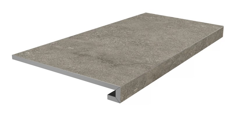 Фронтальная ступень Kerama Marazzi ПОРТЛЕНД KM8080G0021RGCF клееная бежевый тёмный матовый обрезной 33х80см