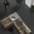 Керамогранит Kerama Marazzi ПРО ЧЕМЕНТО KM1212G0051R антрацит матовый обрезной 119,5х119,5см