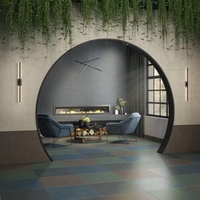 Керамогранит Kerama Marazzi ПРО ЧЕМЕНТО KM6012G0641R бирюзовый матовый обрезной 60х119,5см
