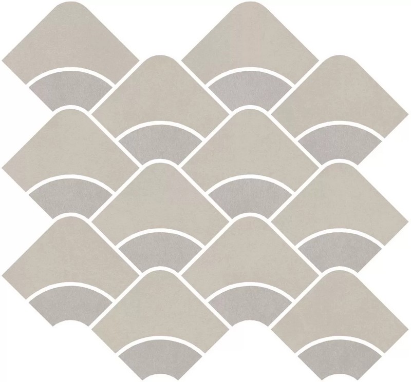 Керамическая плитка Kerama Marazzi ТАДЕЛАКТ KMD2HID007BR наборный серый светлый, серый матовый обрезной декор 28x30см