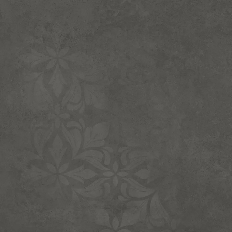 Керамогранит Kerama Marazzi ХАДДУ KM4040G0091N серый тёмный матовый декорированный 40,2х40,2см