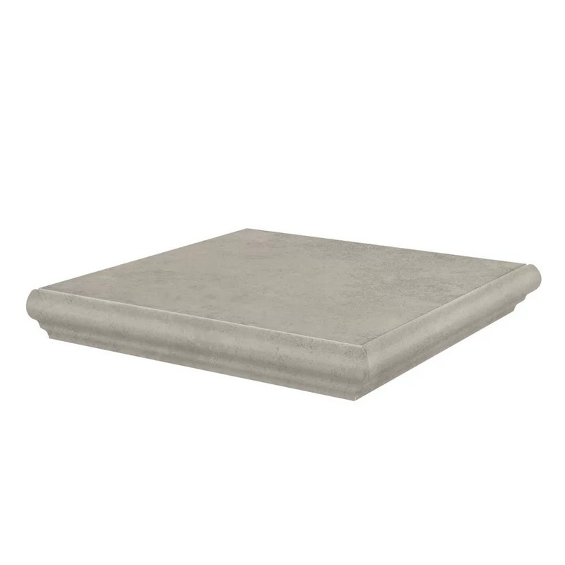 Ступень угловая Kerama Marazzi ХАДДУ KM4040G0011NGTA серый светлый матовый 34х34см